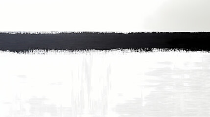 A close-up of a clean white banner with a bold black border, awaiting a message or design to be emblazoned upon it. Emblazoned. Illustration