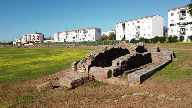 Ruins of the Roman Circus in Merida, Spain