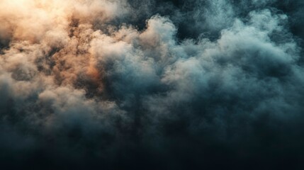 Obraz premium Ethereal smoke dances in a fluid interplay of light and shadow creating a mesmerizing abstract visual on a black backdrop