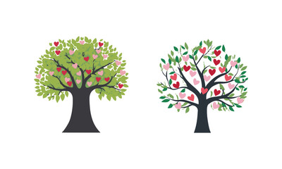 Obraz premium valentine tree vector short discription ChatGPT said: ChatGPT A Valentine tree vector typically features a stylized tree with branches adorned with heart-shaped leaves, blossoms, or decorations.