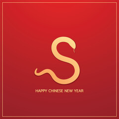 Fototapeta premium Chinese New Year vector design cards. 2025 year of the Snake. Lunar new year concept. Chinese New Year banner. Chinese frame.
