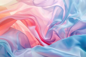 Fototapeta premium Harmony in Color. Abstract Textile Art