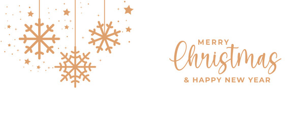 Christmas Greeting Card, Merry Christmas, banner, ecological Christmas concept, panorama, header