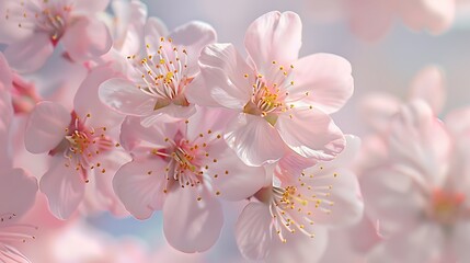 Fototapeta premium Elegant Mix of Blooming Flowers: Aesthetic Nature and Vibrant Petals Display