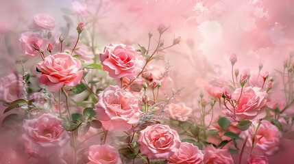 Obraz premium Exquisite Floral Arrangement: A Symphony of Roses and Blooms in Captivating Colors