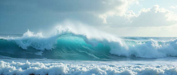 Naklejka premium sea waves, generative ai