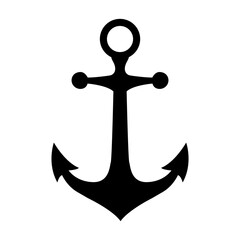 cool and unique ship anchor icon design