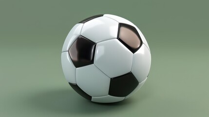 Fototapeta premium Soccer Ball Symmetry. Sporty and stylish football design concept