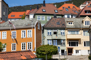 Obraz premium Architecture of the city of Bergen