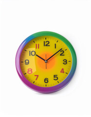 Fototapeta premium Colorful Rainbow Wall Clock Timepiece Home Decor Modern Design