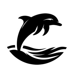 Fototapeta premium Dolphin leaping from water.