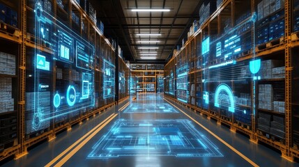 Inventory optimization metrics highlighted on desktop screen focus on efficiency in distribution dynamic overlay office workspace