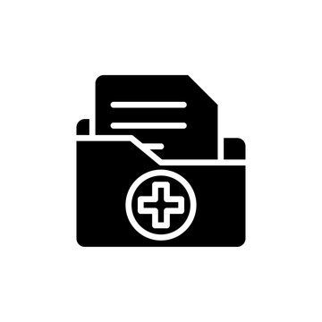 recommend clip art: Medical history icon Isolated flat vector in outline