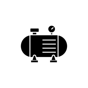 recommend clip art: Air compressor icon Isolated flat vector in outline