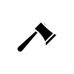 Axe icon Isolated flat vector in outline