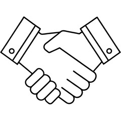 Obraz premium handshake between two people