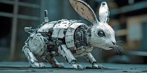 hybrid rabbit, ai generated.