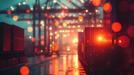 Monthly reporting tool for logistics with visual summaries close up data insights surreal double exposure corporate setting