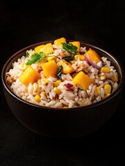 Bowl with Rice and Vegetables