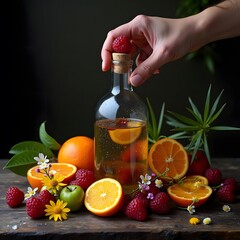 Whispers of Nature: A Secret Still Life in a Bottle