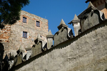 Fortified wall at Grodno Castle - Zagorze Slaskie, Poland