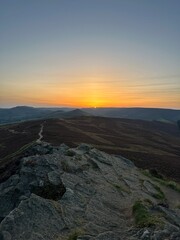 Fototapeta premium sunset in the mountains