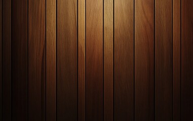 Obraz premium A detailed texture of wooden slats with a natural brown tone and vertical lines, showcasing the rich grain of the wood, perfect for use as an architectural or decorative backdrop
