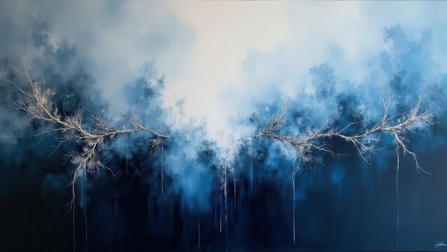 Abstract smoky overlays. Marbled swirls of deep mahogany and satin white smoke convey a sense of executive sophistication.