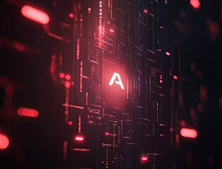 Fototapeta premium AI Technology Circuit Board