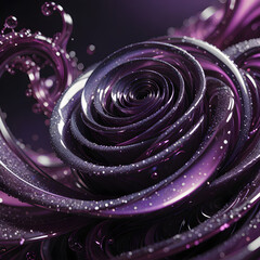 purple spiral galaxy