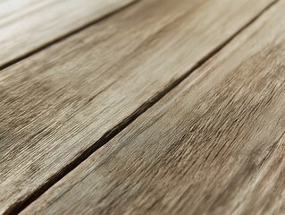 Fototapeta premium Detailed Close-Up of a Rustic Wooden Surface Displaying Natural Grain Patterns, Textures, and Warm Hues for Various Creative and Design Applications
