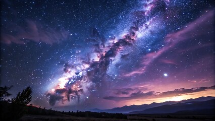 Obraz premium sunrise in the space.