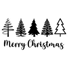 Obraz premium Merry Christmas typography clip art design on plain white transparent isolated background for card, shirt, hoodie, sweatshirt, apparel, card, tag, mug, icon, poster or badge