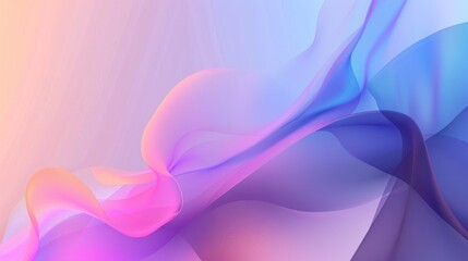 Naklejka premium A gradient background with soft abstract shapes and ample space for text in the lower third