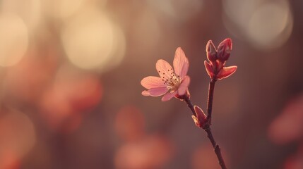 Obraz premium Soft bokeh background in warm tones, ideal for a cozy, intimate aesthetic