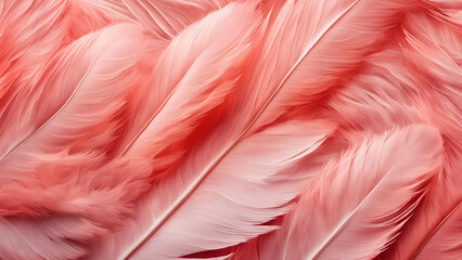 Fototapeta premium This nature art piece illustrates bird wings with gentle pastel detailing. The texture of chicken feathers is accentuated