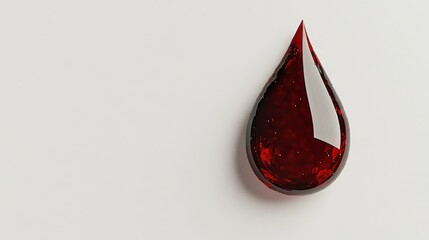 Obraz premium A drop of red blood that saves a life