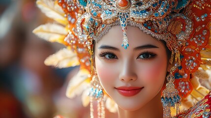 Cultural festival with vibrant costumes and lively performances