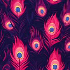 seamless pattern in the style of quirky whimsy art