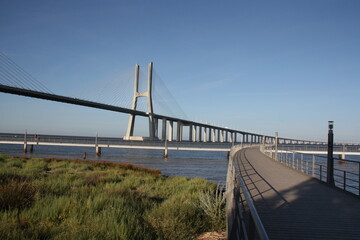 Obraz premium Bridge in Lisbon