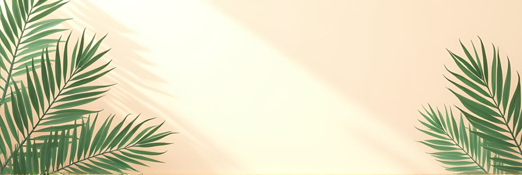 Soft pastel hues feature a lush tropical palm leaf pattern on a serene natural background, evoking carefree summer vibes instantly._00003_