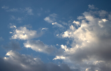 blue sky with clouds