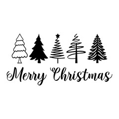 Obraz premium Merry Christmas typography clip art design on plain white transparent isolated background for card, shirt, hoodie, sweatshirt, apparel, card, tag, mug, icon, poster or badge