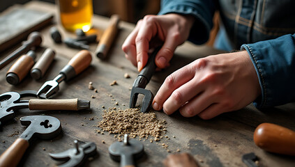 Hand tools and equipment are essential for DIY projects and can also be used by craftsmen and artists._00004_