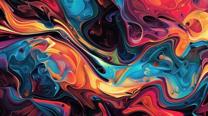 Obraz premium Vibrant Energy. Captivating Abstract Artwork