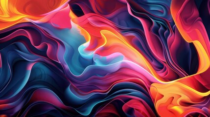 Obraz premium Vibrant Spectrum. Abstract Colorful Light Bursting Pattern