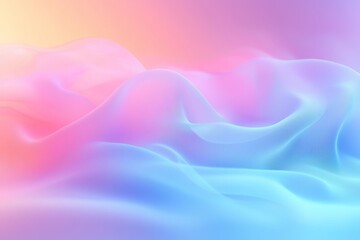 Fototapeta premium Mesmerizing Abstract Gradient Waves in Pastel Shades for Dreamy and Ethereal Backgrounds