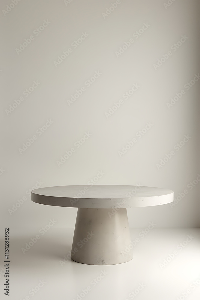 Aufkleber Conrete table with plain backdrop for showcasing products or serving as a key element in visual design concepts._00003_