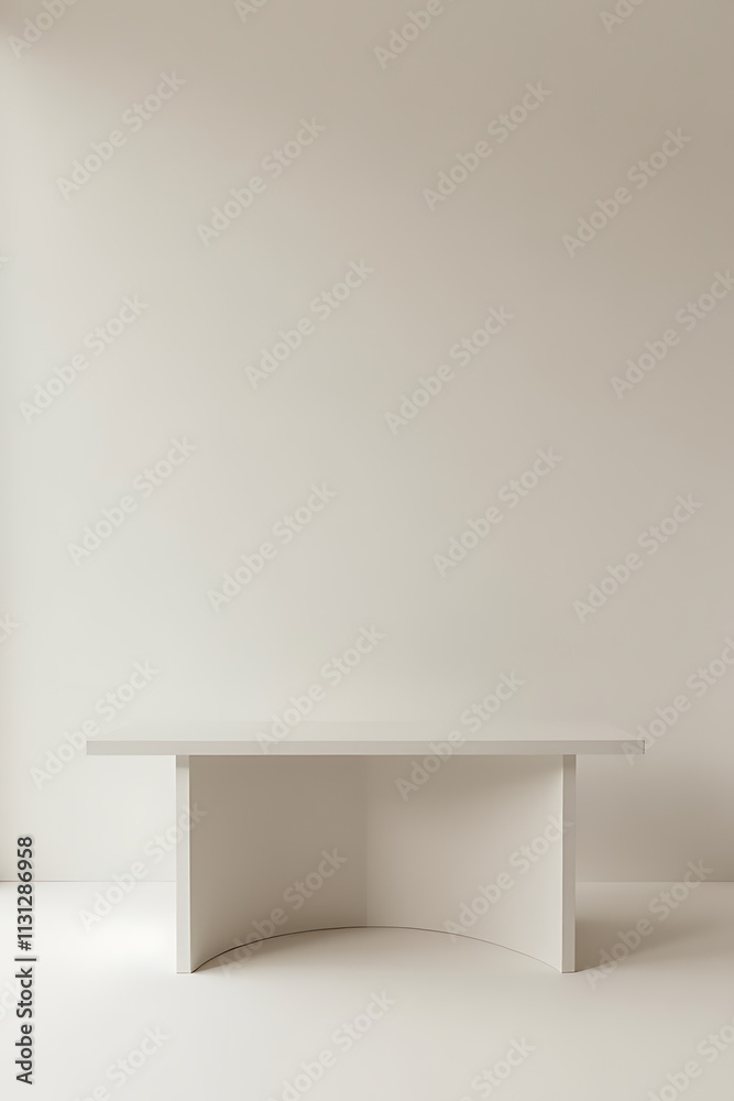 Aufkleber Conrete table with plain backdrop for showcasing products or serving as a key element in visual design concepts._00004_