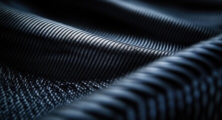 Sleek Carbon Fiber Texture: Dark Industrial Stripes with Tech-Inspired Patterns